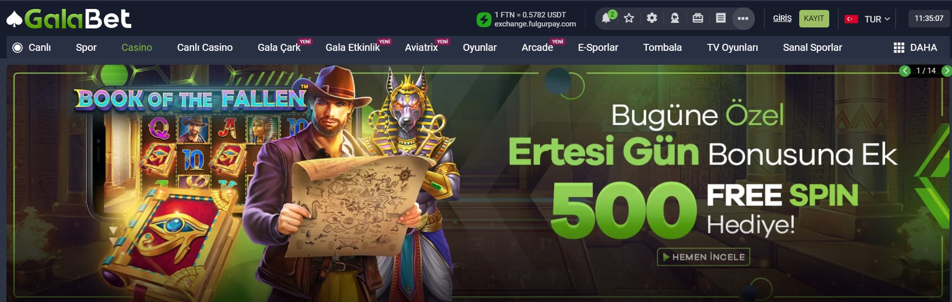 galabet slot bölümü